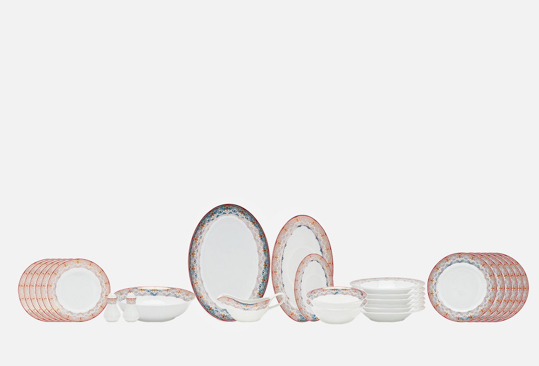 

Набор столовый BALSFORD, Принт, Бристоль Оливер, 27 предметов 27 шт