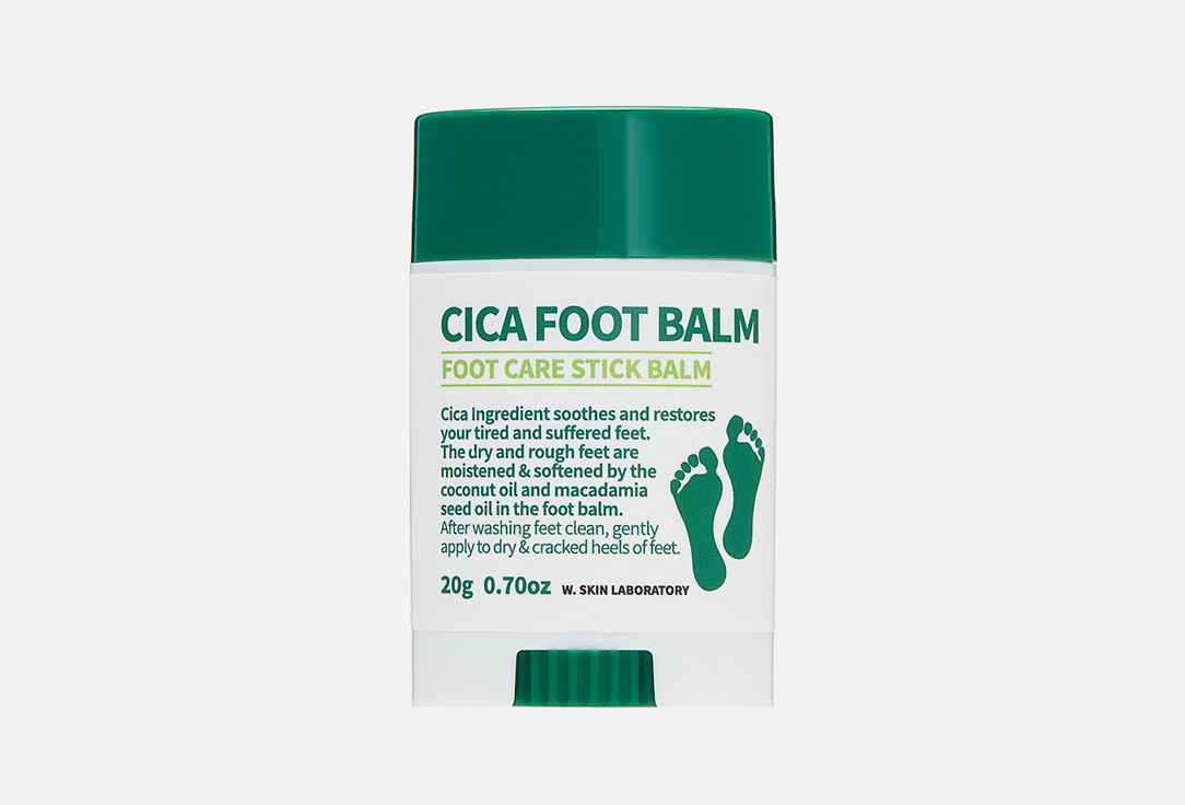 Изображение товара Стик-бальзам для ног W.SKIN CICA FOOT BALM - питание и уход для сухой кожи ног 20 г