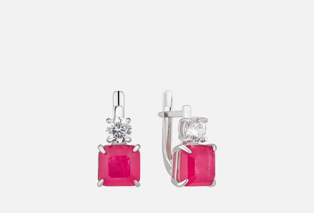 Изображение товара Серьги серебряные Tosya горный хрусталь и фианиты