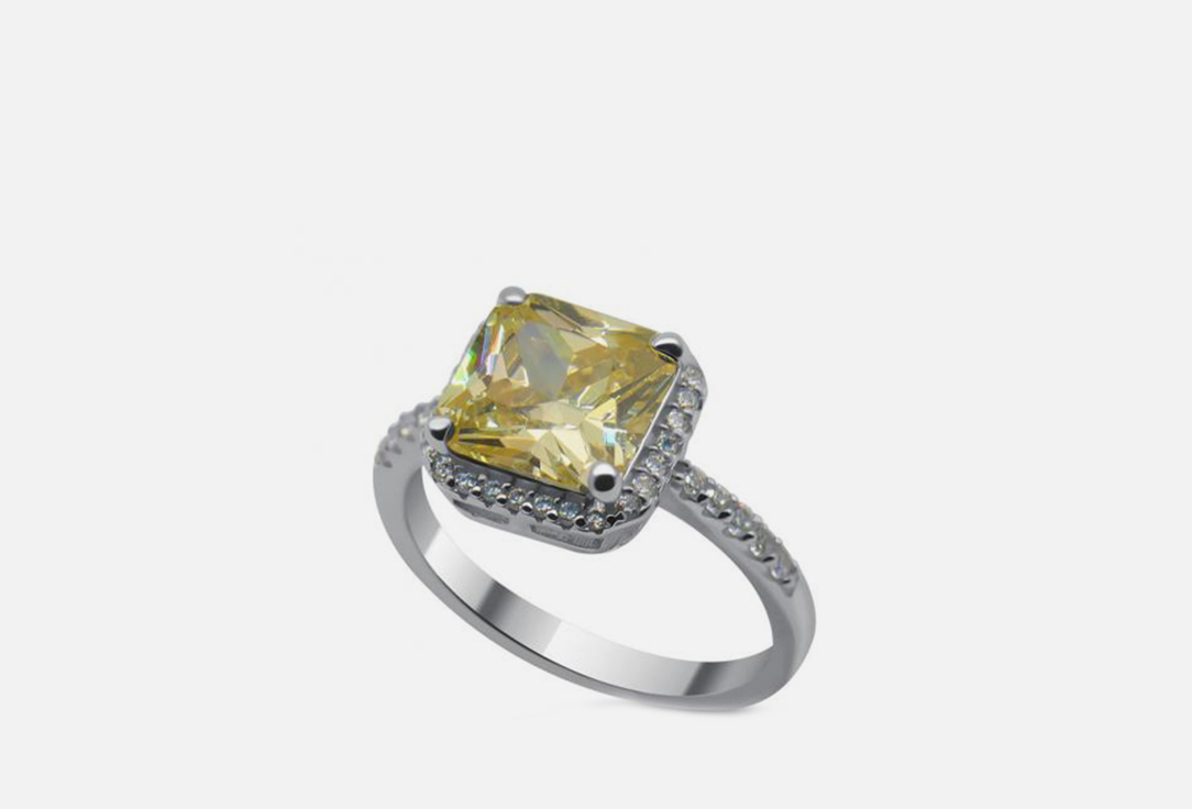 Изображение товара Кольцо серебряное Tosya с желтым цирконом