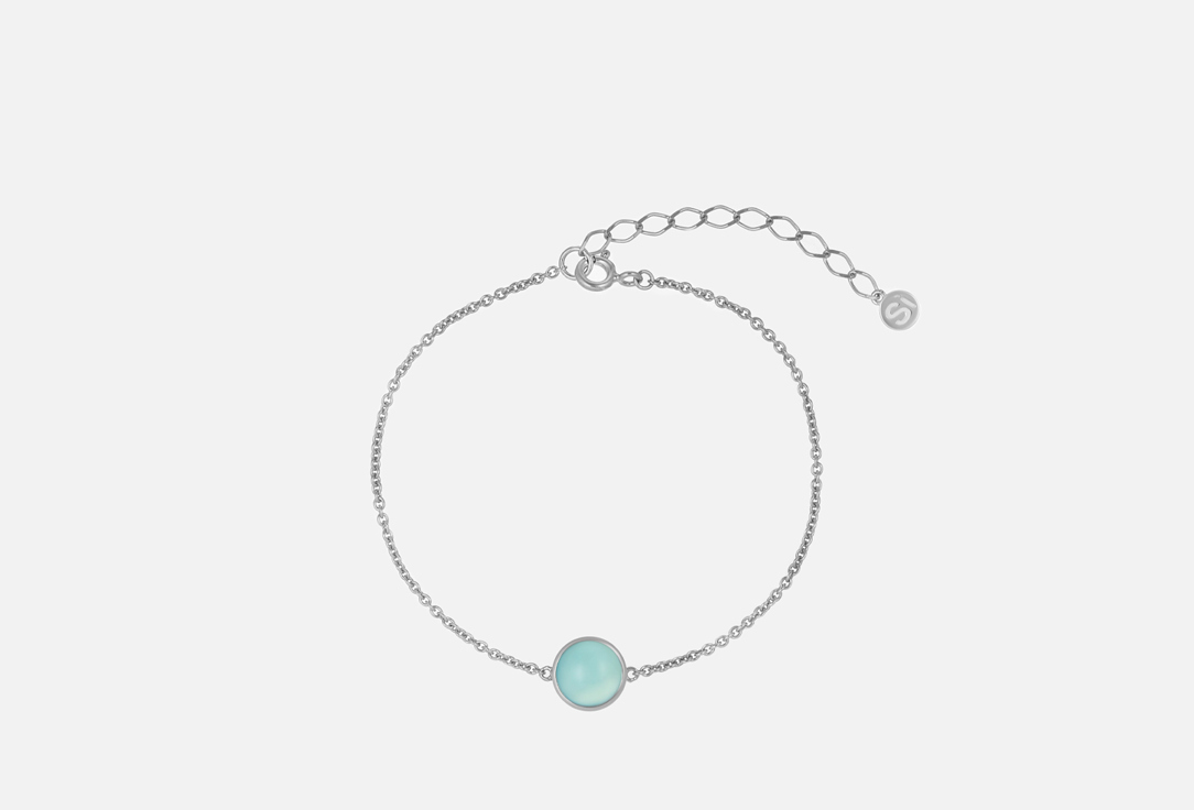 Изображение товара Браслет серебряный the Si с мятным халцедоном