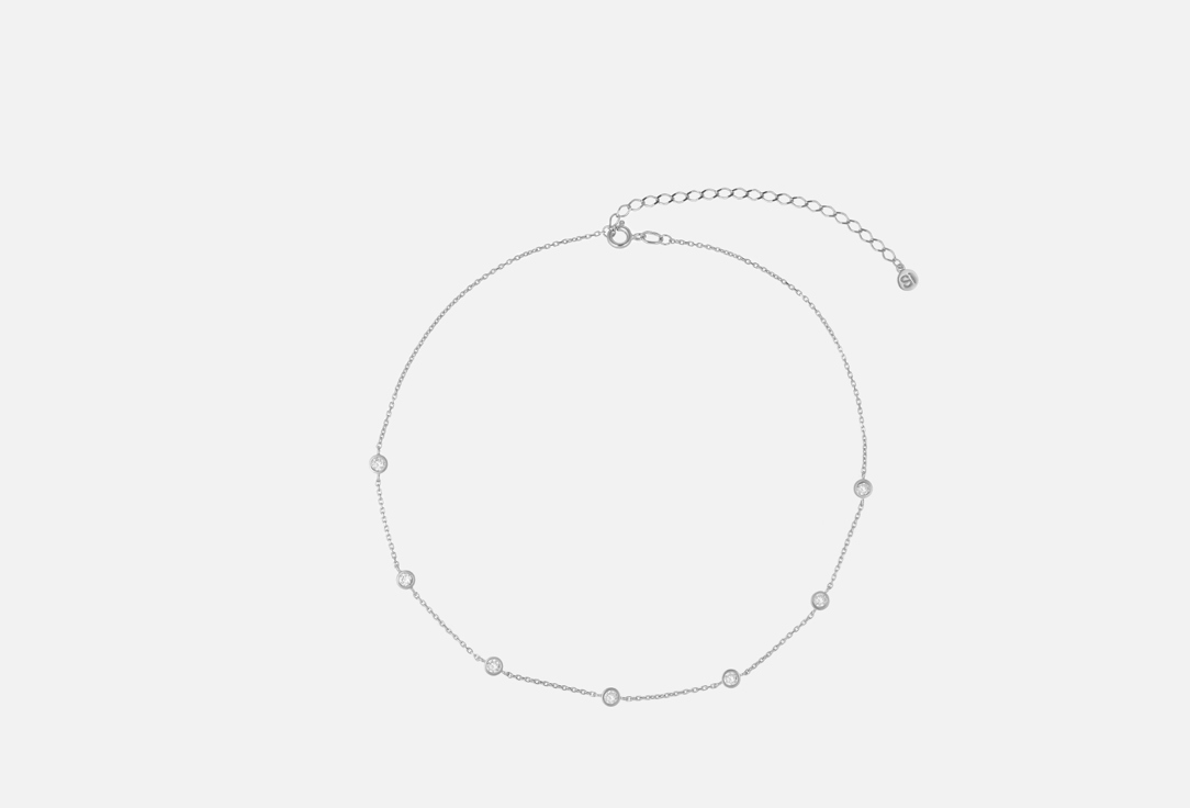 Изображение товара Колье-чокер серебряный the Si с завальцованными фианитами