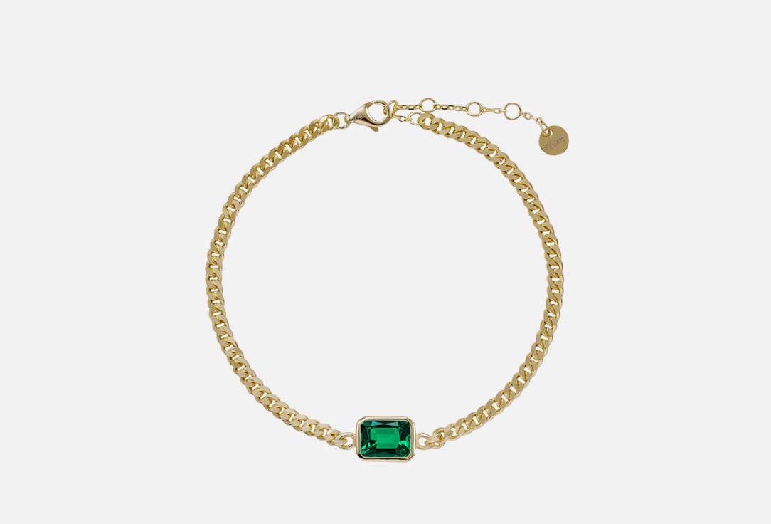 

Браслет серебряный MIE, Elizabeth с фианитом в покрытии желтое золото 1 шт