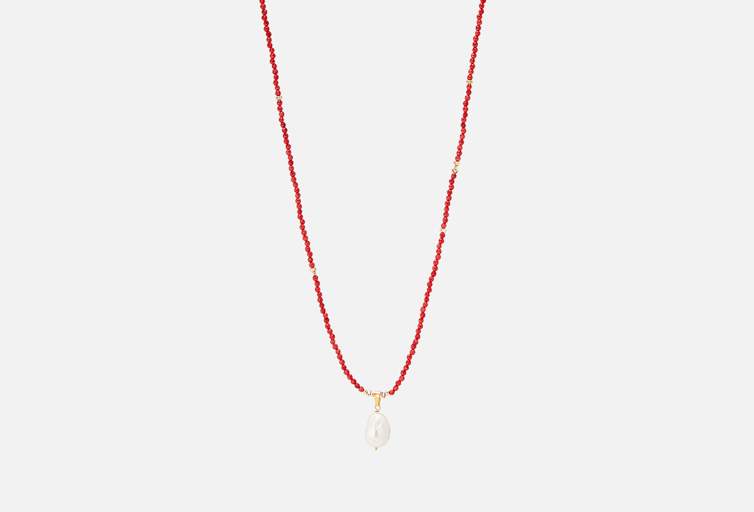 

Сотуар JEWEL4U, Из красного коралла с жемчужиной 1 шт