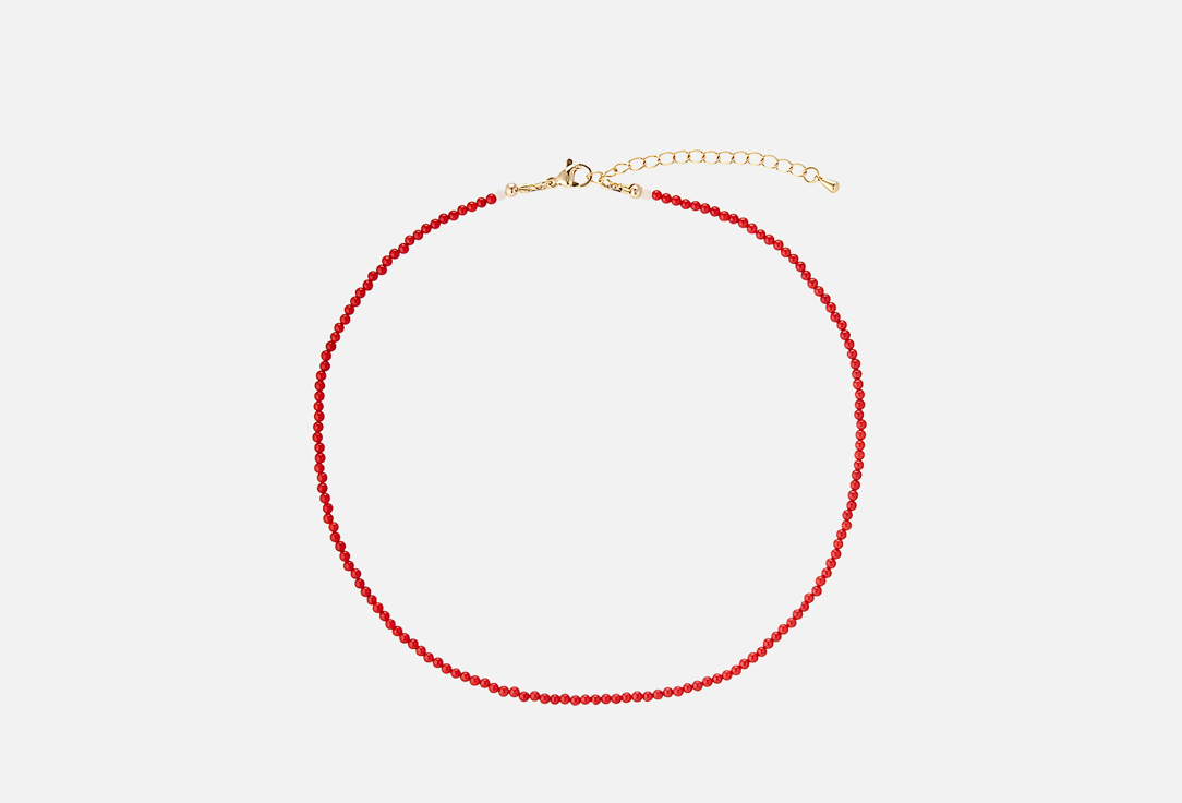 Изображение товара Чокер из натурального красного коралла Jewel4u для женщин длина 36 см + цепочка 5 см