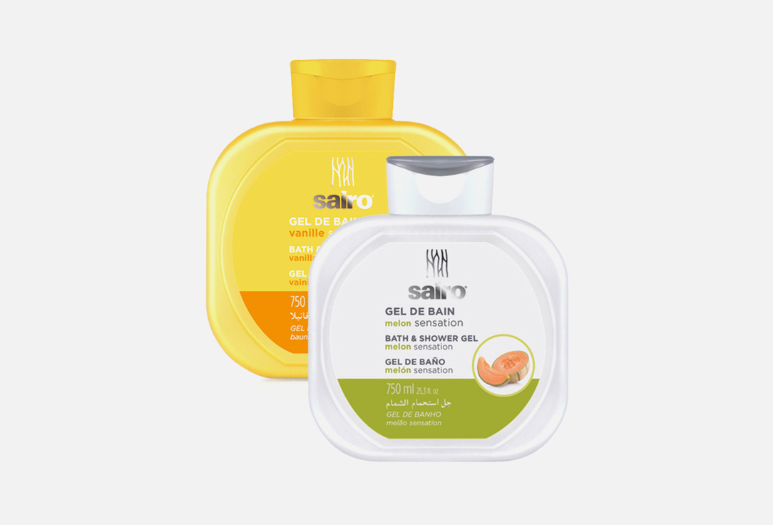 Набор гелей для душа SAIRO Melon+vanilla 2 шт
