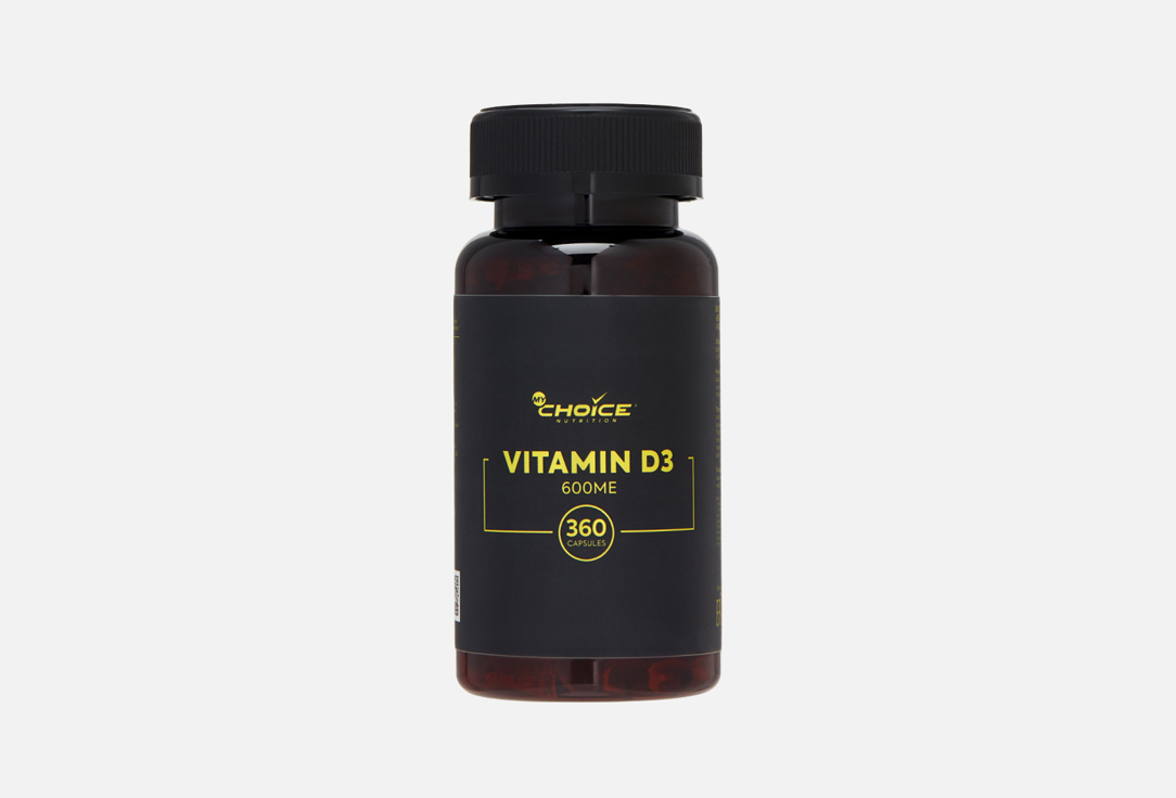 Изображение товара Биологически активная добавка MyChoice Nutrition Витамин D 600 МЕ в капсулах
