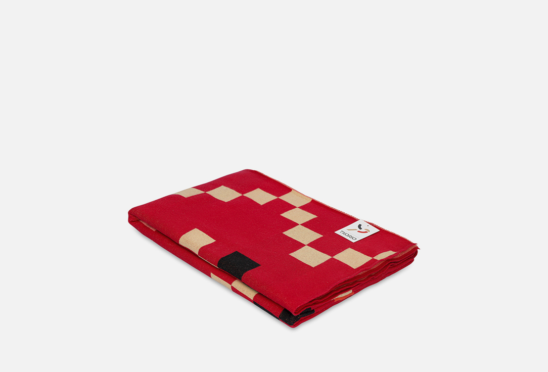 

Плед TKANO, Красный, Cultural Heritage, башкирский орнамент, 130х180 1 шт