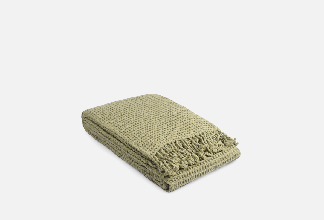 

Плед TKANO, Зеленый, Essential, травянисто-зеленый, 130х180 1 шт