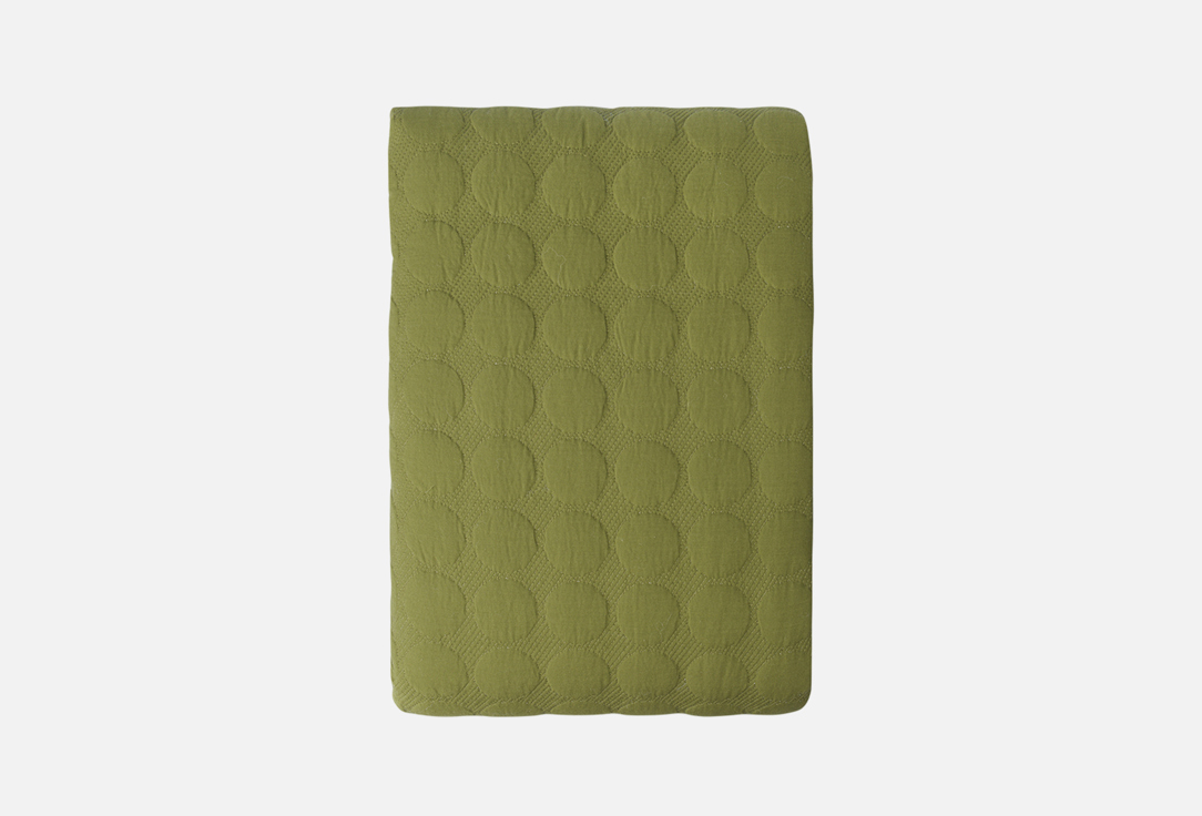 

Покрывало TKANO, Зеленый, Essential, Solid dots, оливковый, 230x250 1 шт