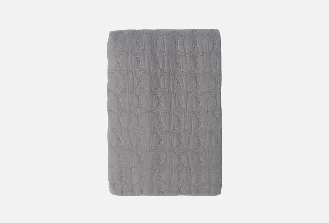 Изображение товара Покрывало стеганое Tkano Essential Solid dots серый 230x250 см