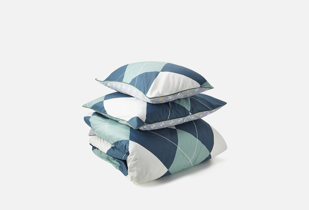 Изображение товара Комплект постельного белья Sofi De MarkO Джин синий сатин Евро 230х250