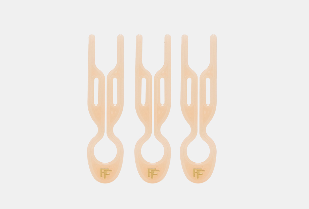 Набор шпилек NO1 HAIRPIN FIONA FRANCHIMON Transperent pink 3 шт