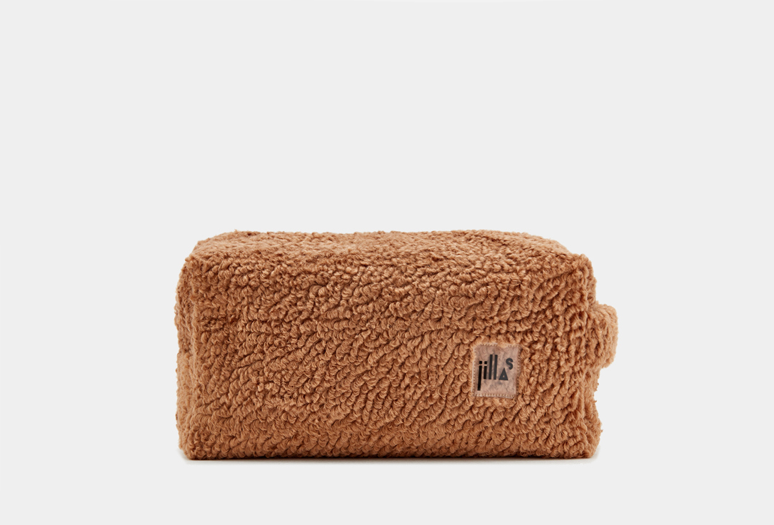 

плюшевая Косметичка JILLAS, Коричневый, Medium 1 шт