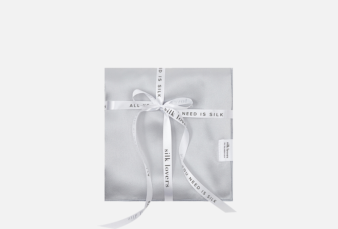Изображение товара Шелковое полотенце для волос silk lovers gray, 43х110