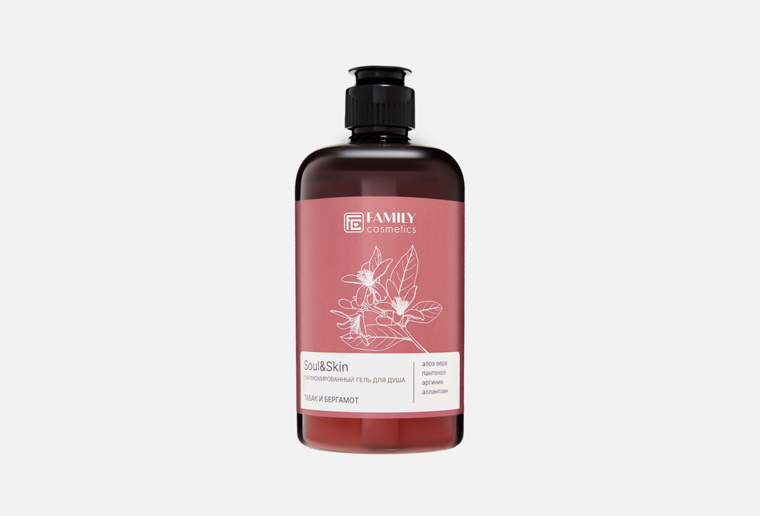 Парфюмированный гель для душа FAMILY COSMETICS Tobacco and Bergamot 470 мл