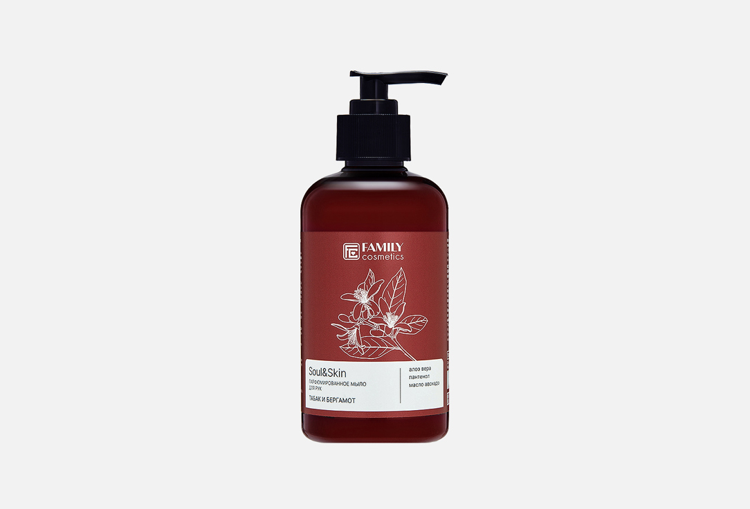 Парфюмированное мыло для рук FAMILY COSMETICS Tobacco and Bergamot  285 мл