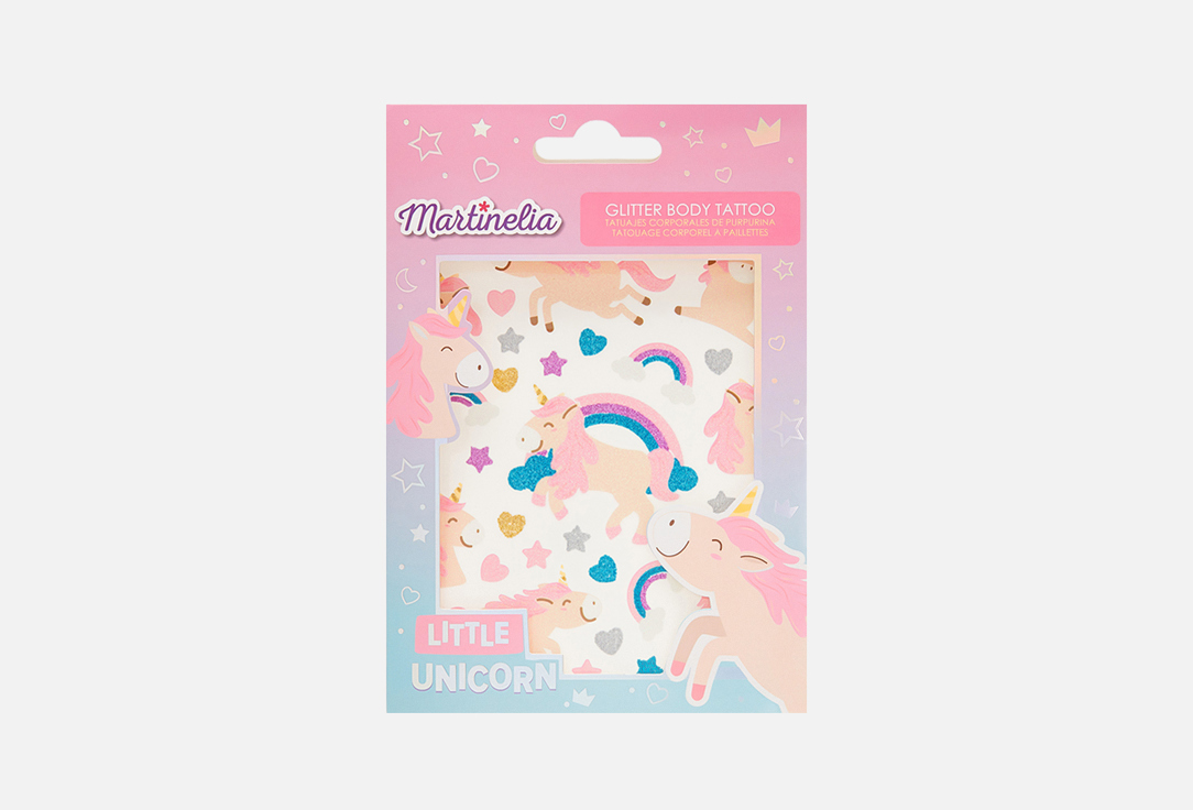 Изображение товара Детские переводные татуировки Martinelia Unicorn яркие водостойкие набор для детей