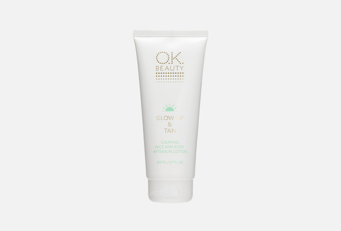 Успокаивающий лосьон после загара для лица и тела OK BEAUTY GLOW UP & TAN CALMING 200 мл