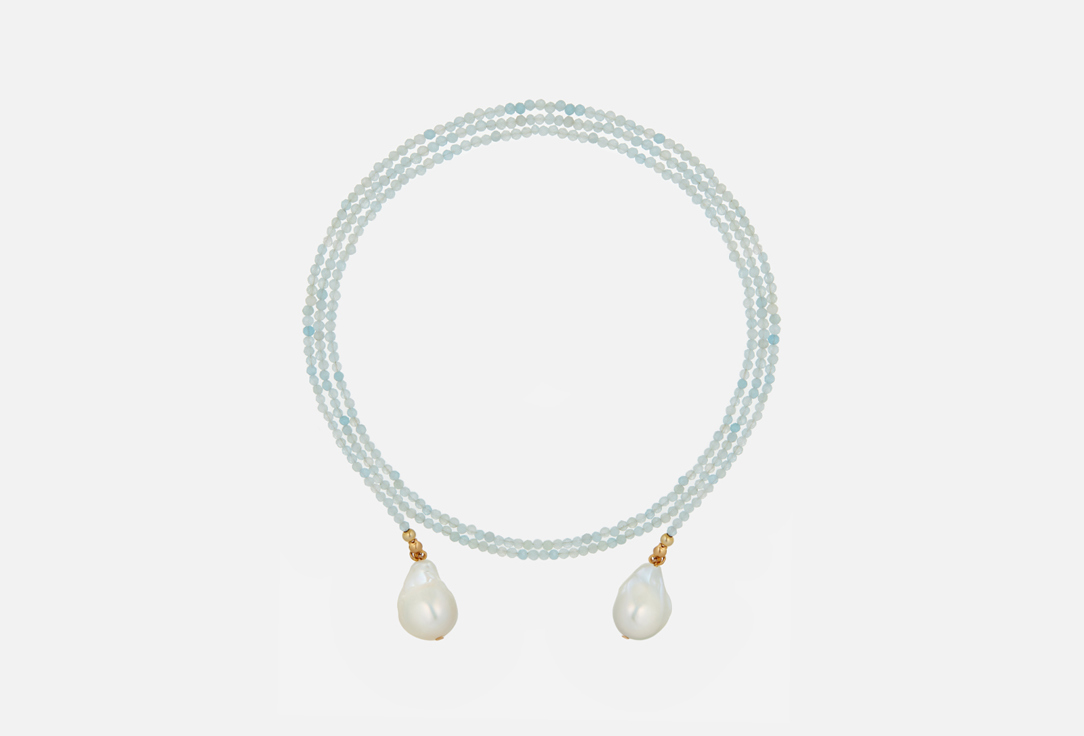 Изображение товара Колье-нить Unevie Damour Aquamarine baroque