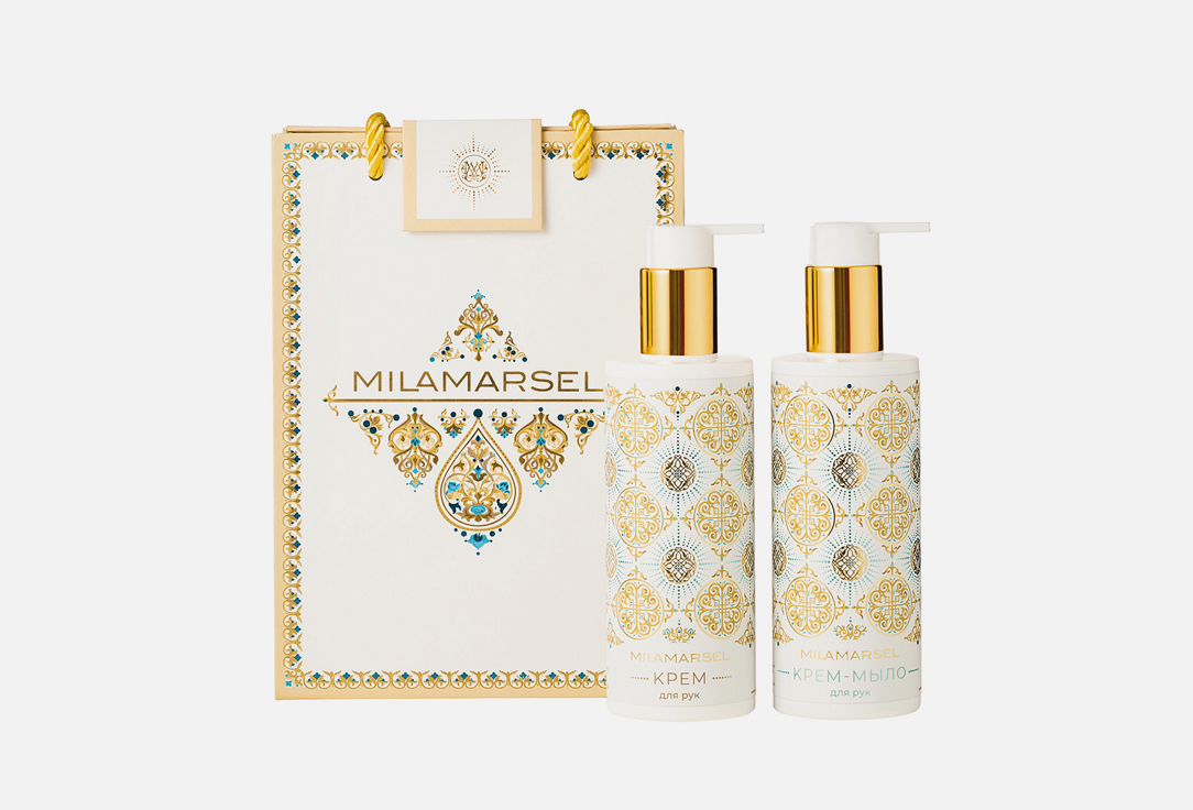 Изображение товара Подарочный набор для ухода за кожей рук MILAMARSEL Gift set Creamy hand soap and hand cream
