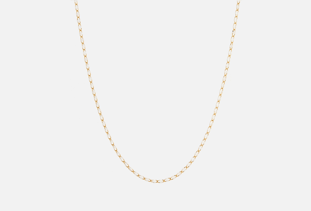 Изображение товара Цепочка для очков Ronda Золотая с белой эмалью стильный аксессуар для женщин