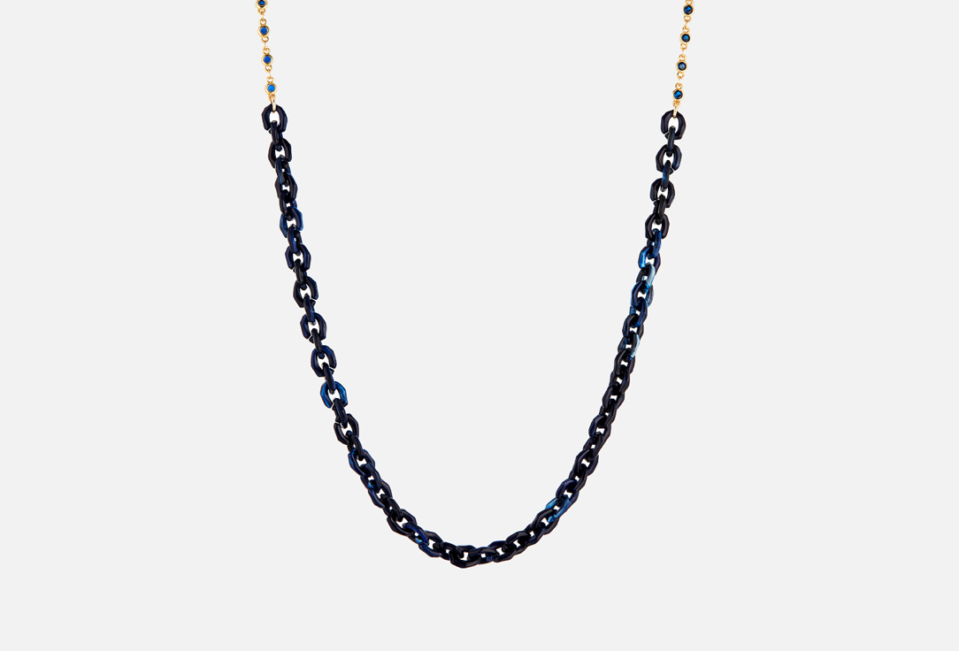 Изображение товара Цепочка для очков Ronda Черная, ацетат и фианиты