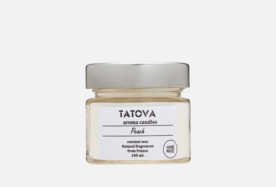 

Свеча ароматическая TATOVA, Белый, Персик 100 мл