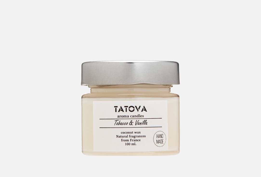 

Свеча ароматическая TATOVA, Белый, Табак и ваниль 100 мл