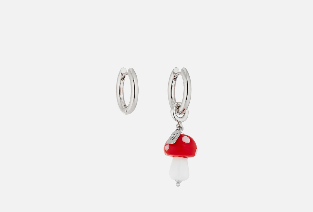 Изображение товара Серьги Kotlo Studio Mushroom Silver-Red