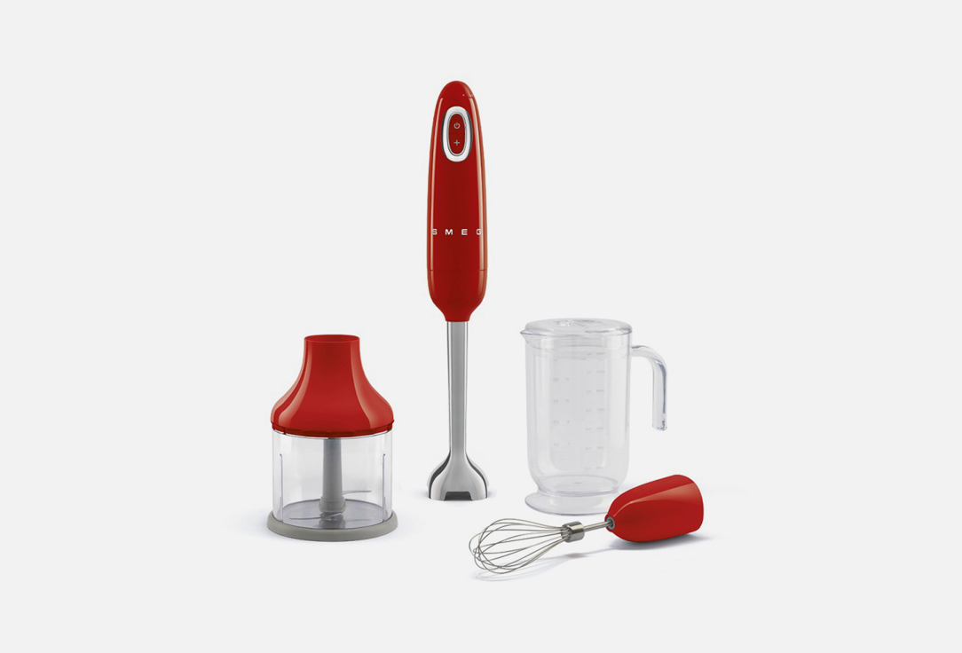 Изображение товара Погружной блендер SMEG HBF03 стиль 50-х с мощностью 700 Вт и набором аксессуаров