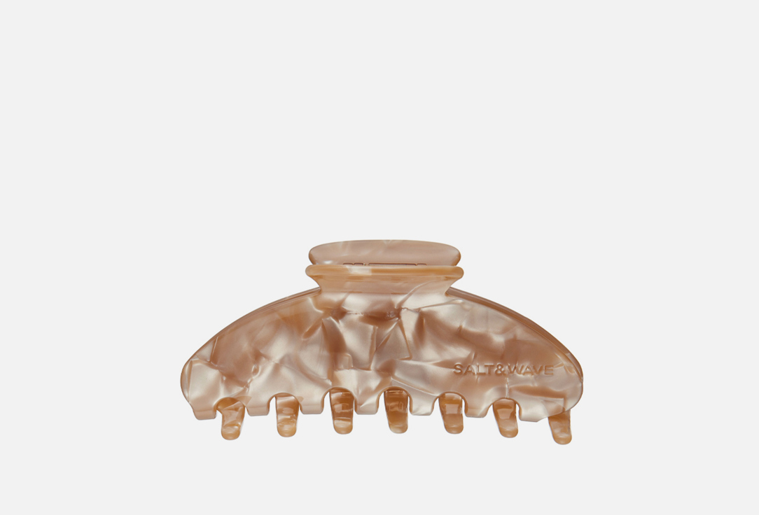 Изображение товара Заколка-краб для волос SALT&WAVE Milk Caramel экологичный, практичный и стильный аксессуар для женщ