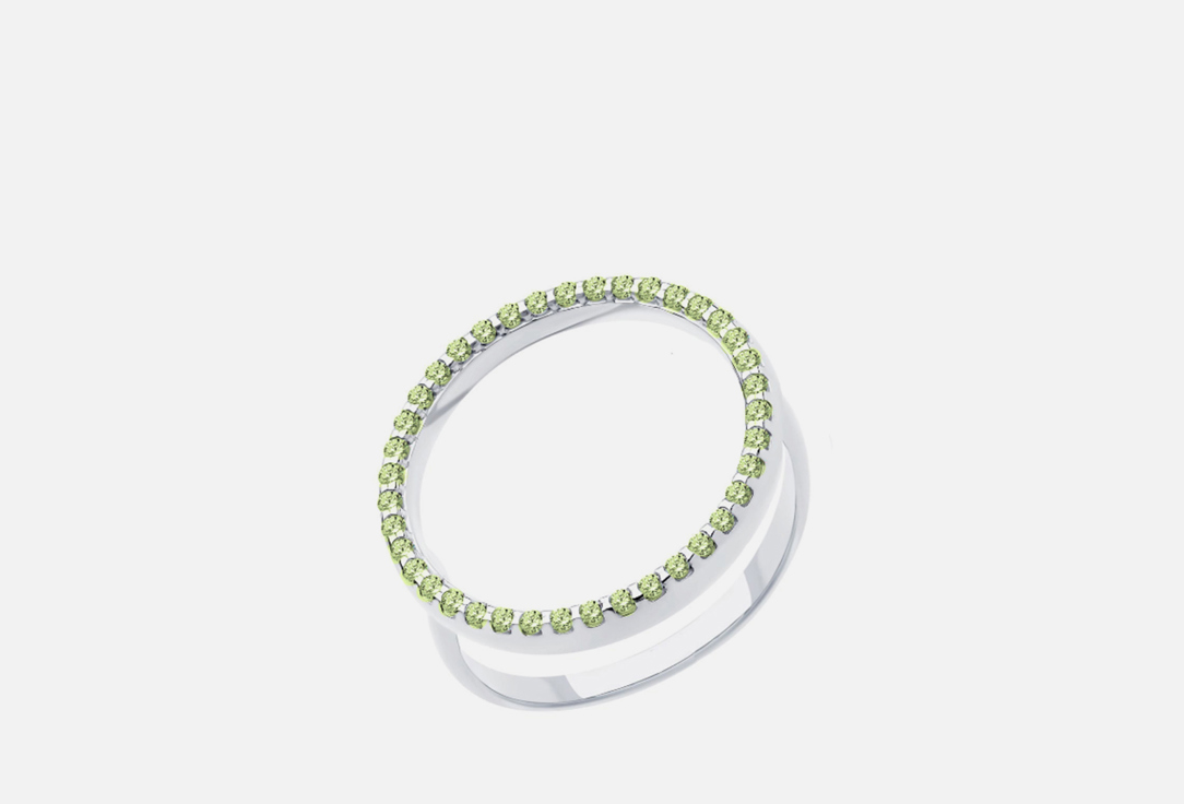 Изображение товара Кольцо серебряное Aura Jewelry Infinity Green Amy Silver