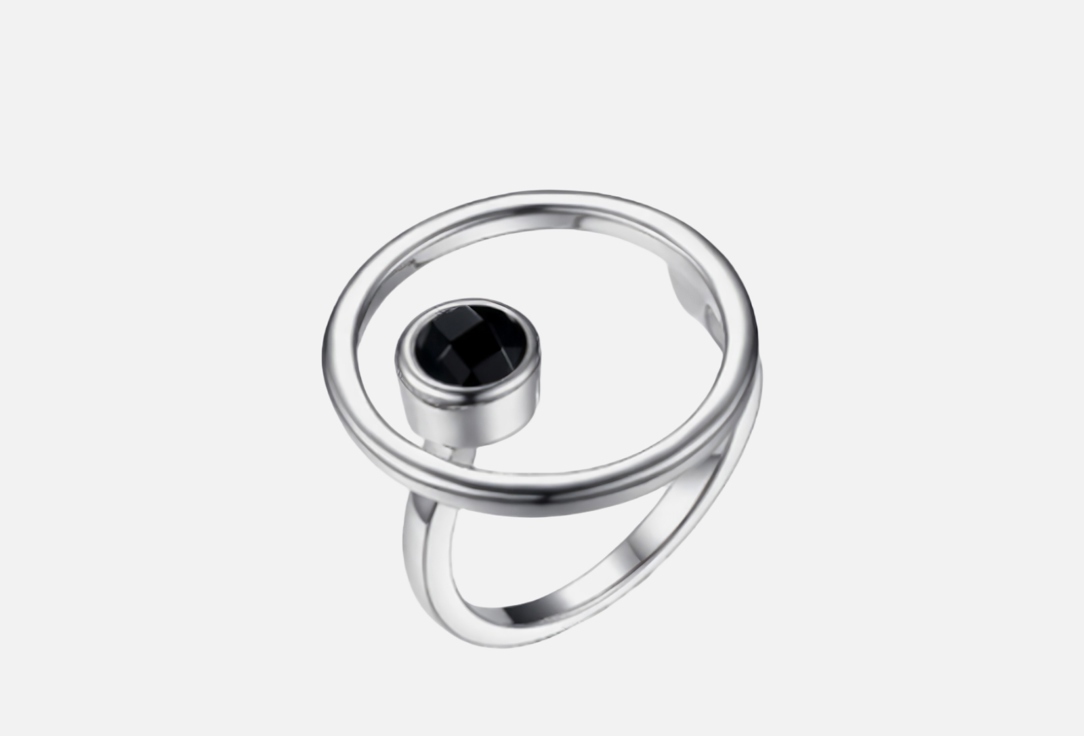 Изображение товара Кольцо серебряное Aura Jewelry Sphere Ony с ониксом 925 пробы ручная работа