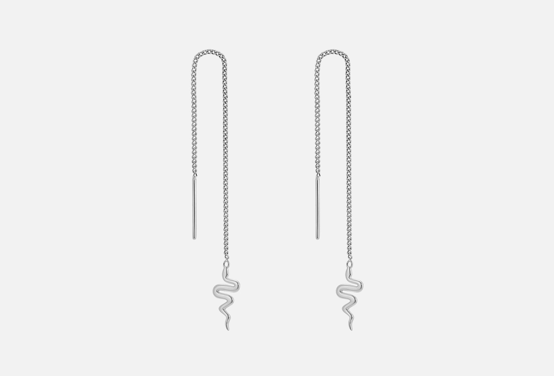 Изображение товара Серьги-подвески серебряные Aura Jewelry Snake