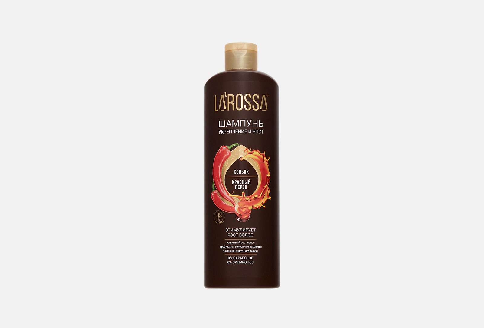 La rossa Шампунь для волос Коньяк и красный перец 500 мл — купить, цена ...