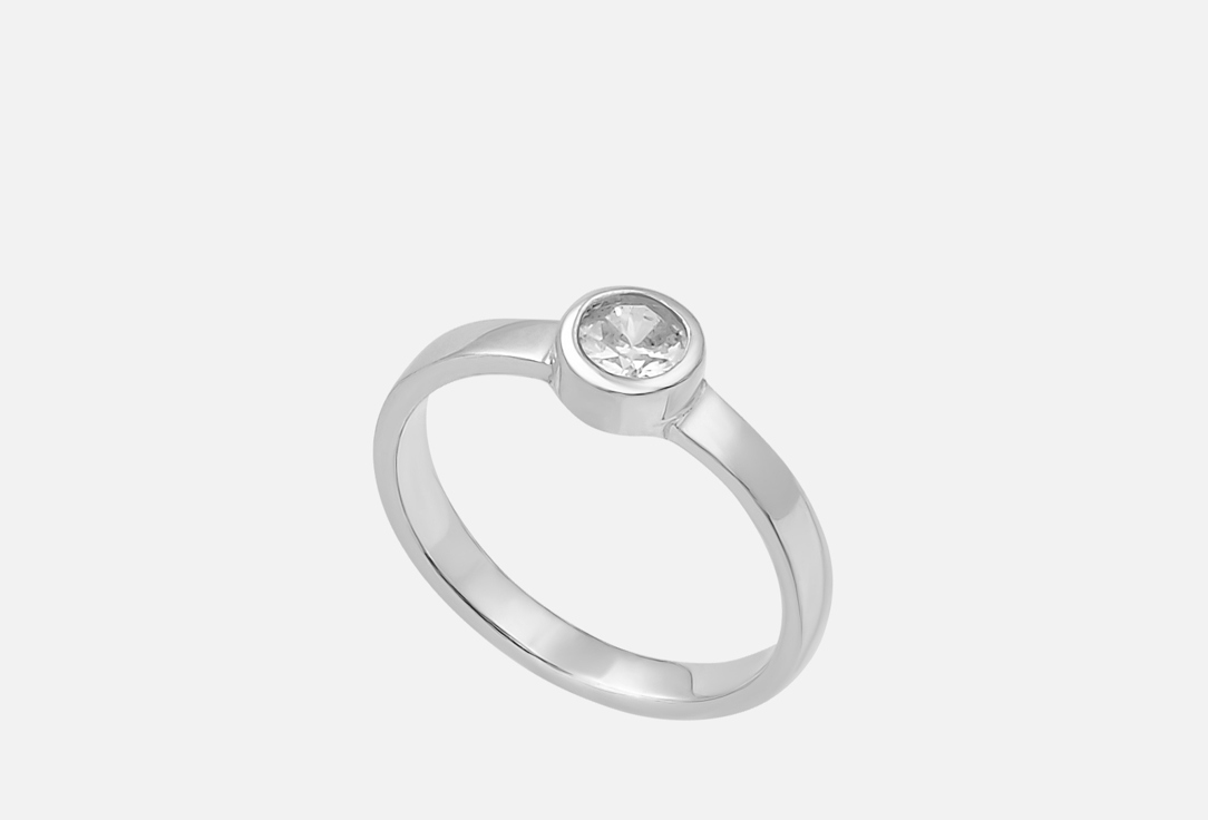 Изображение товара Кольцо на фалангу серебряное Aura Jewelry гладкое Белый циркон