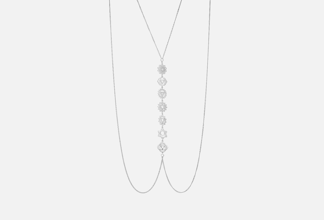 

Бодичейн серебряный AURA JEWELRY, Чакры 1 шт