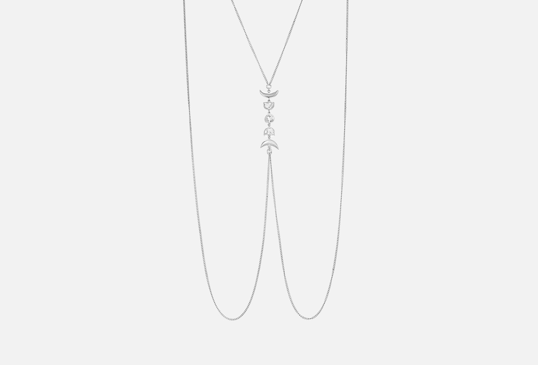 Изображение товара Колье на тело серебряное Aura Jewelry lunar crystal cycle