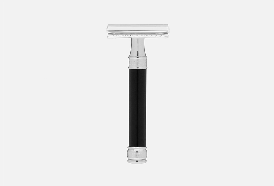 Изображение товара Бритвенный станок Edwin Jagger Хром черная смола профессиональный для женщин и мужчин