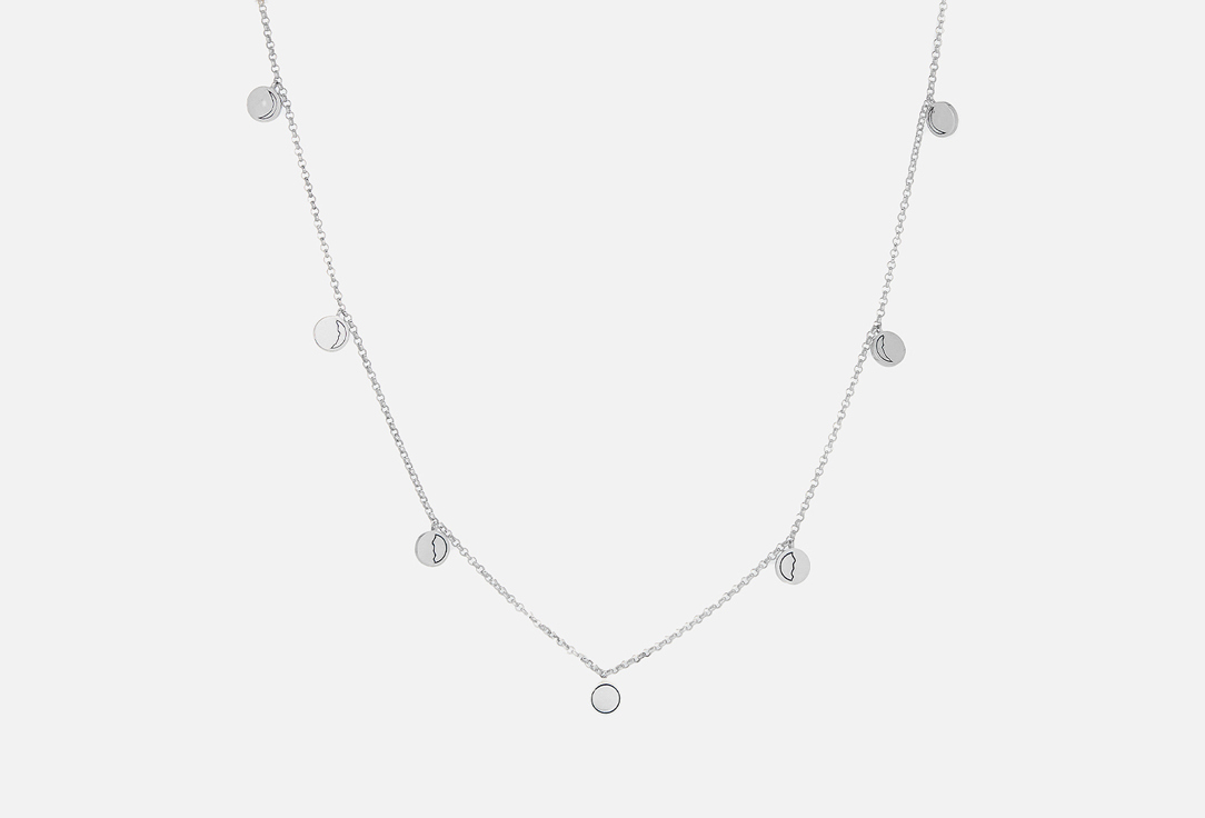 Изображение товара КОЛЬЕ серебряное Spiralis Луна