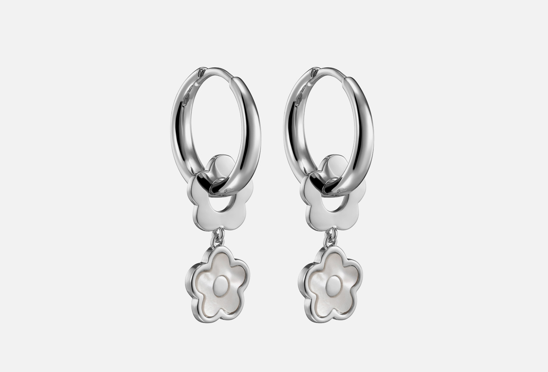 Серебристые серьги Kotlo Studio Flower Twins Silver 