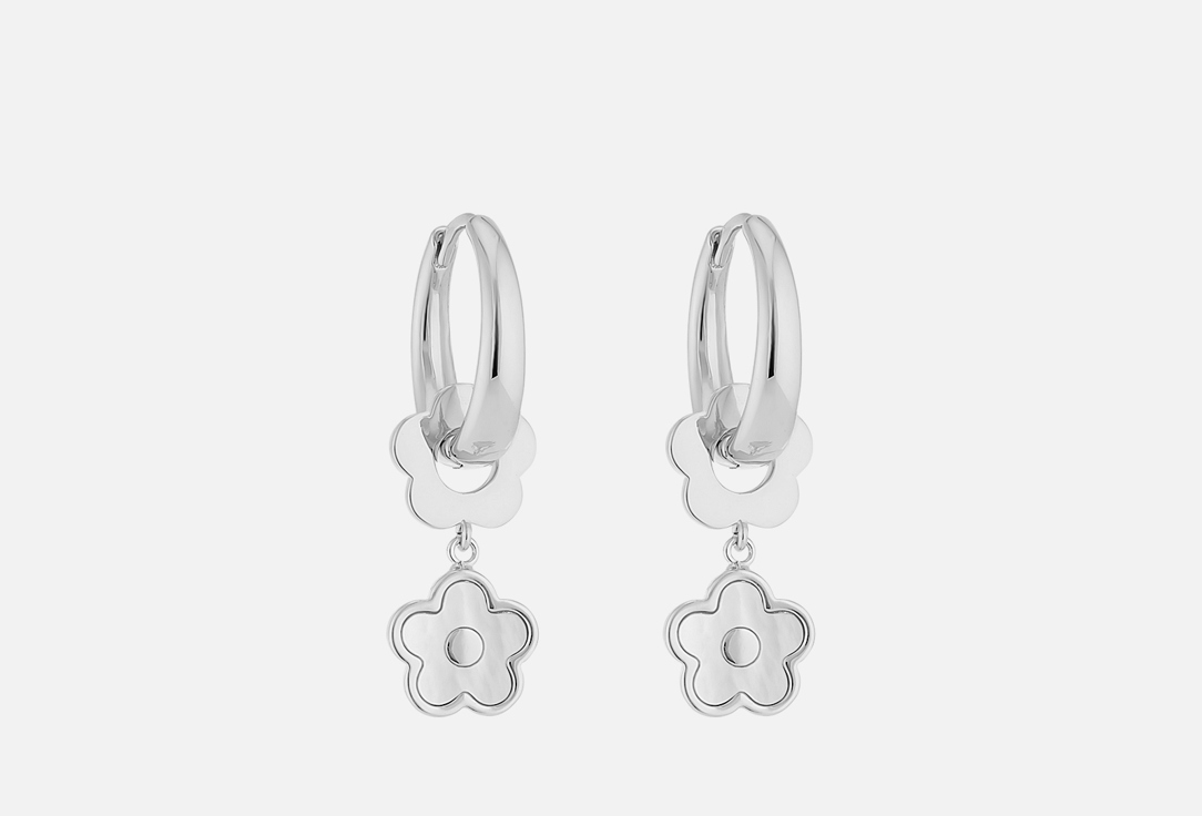 Изображение товара Серебристые серьги Kotlo Studio Flower Twins Silver