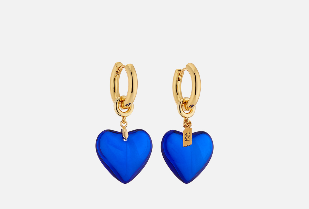 Серьги KOTLO STUDIO Sweetheart Electric Blue 2 шт