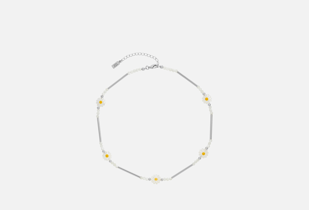 Изображение товара Серебристый женский чокер с ромашками Kotlo Studio Hippie silver chic