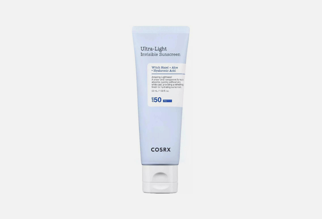 солнцезащитный крем для лица SPF50 COSRX Ultra-Light Invisible Sunscreen 