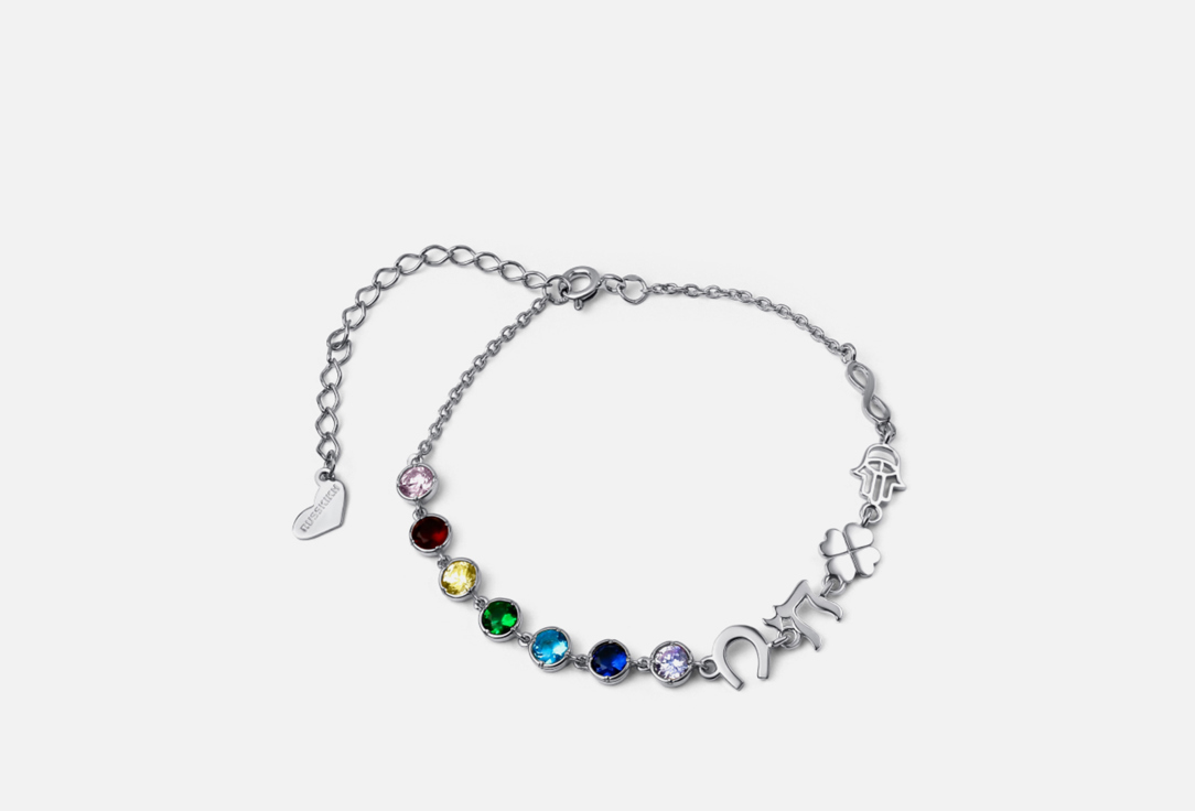 Изображение товара Серебряный браслет Золото Русских CHAKRA с символами удачи и фианитами для женщин