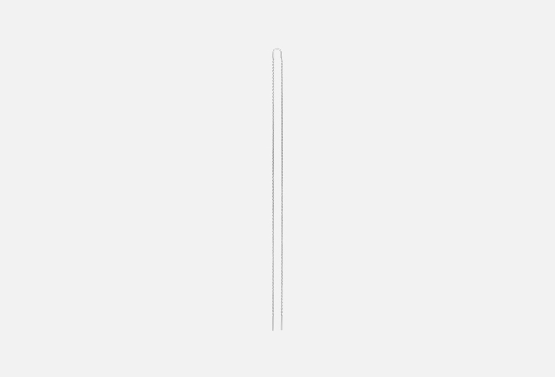 Изображение товара Моносерьга серебряная Золото Русских LUXE до ключиц