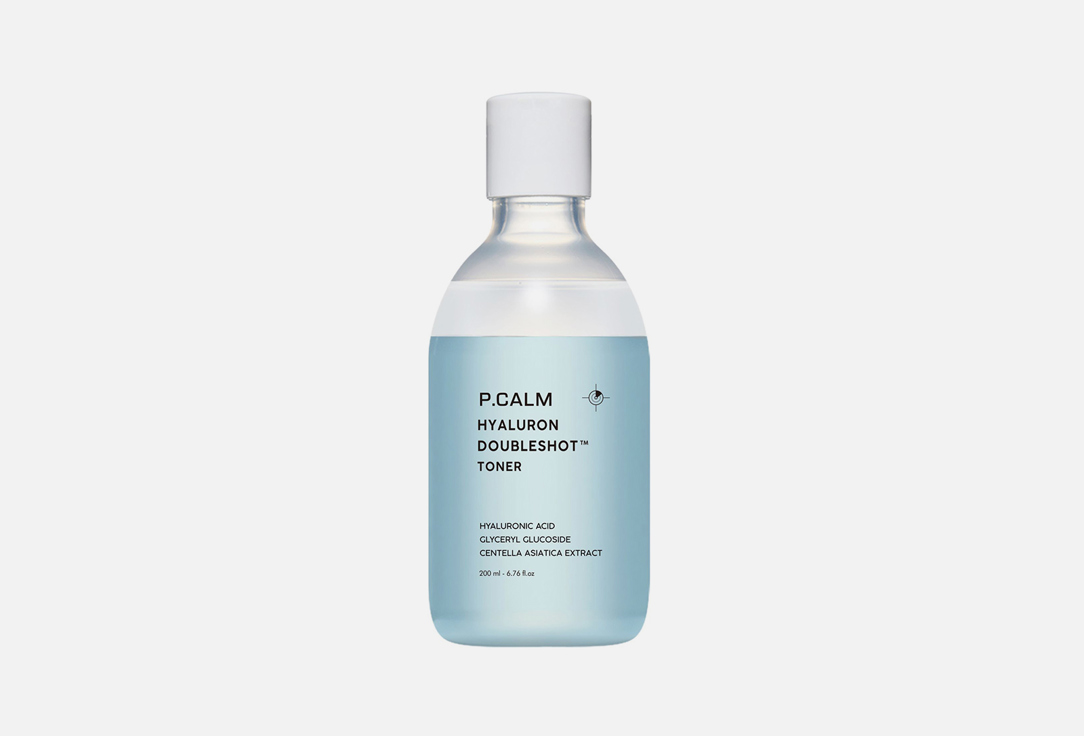 Двухслойный гиалуроновый крем-тонер P.CALM Hyaluron Doubleshot Toner 200 мл