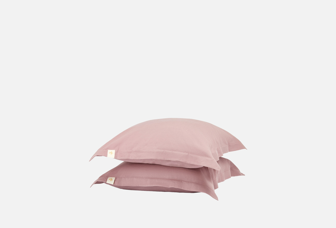 

Комплект наволочек ВЕЩИ И СНЫ, Розовый, Лен и полынь, Черничное толокно, 70х70 2 шт